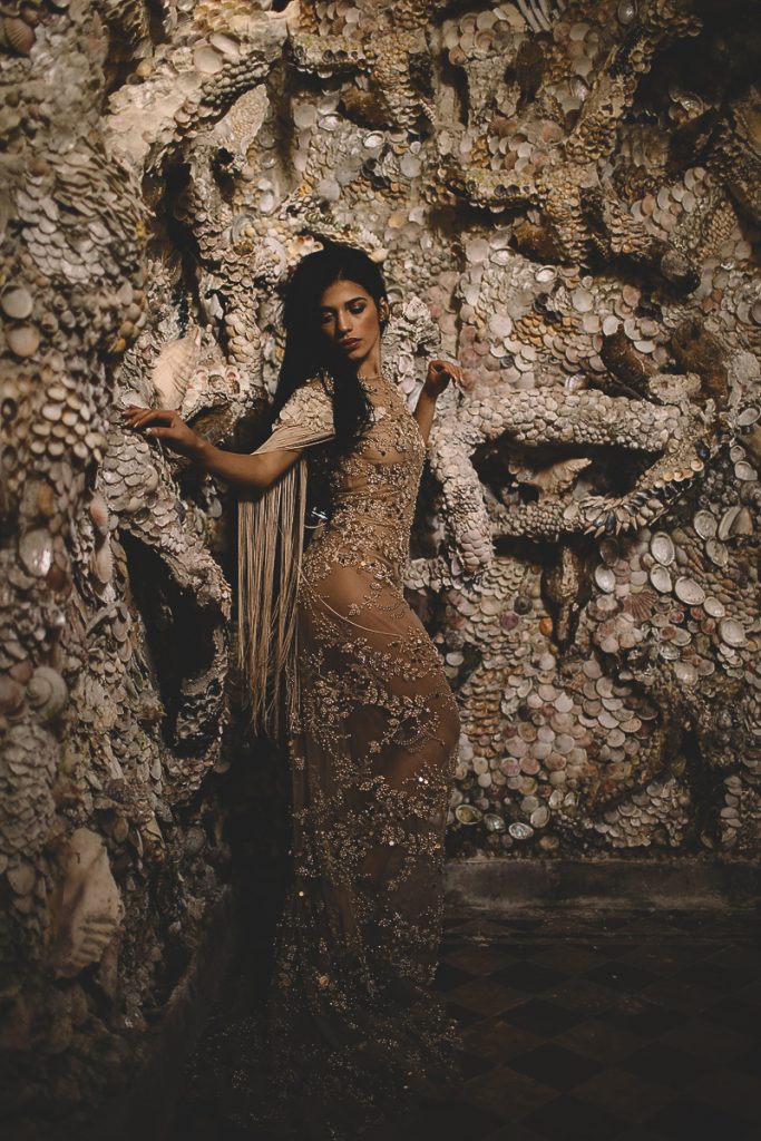 St Giles House Dorset, Julita London Bridal Gown, Shell Grotto